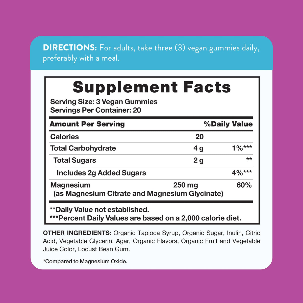 Nature's Truth Magnesium Gummies for Adults 250mg - 60 Count - image 2