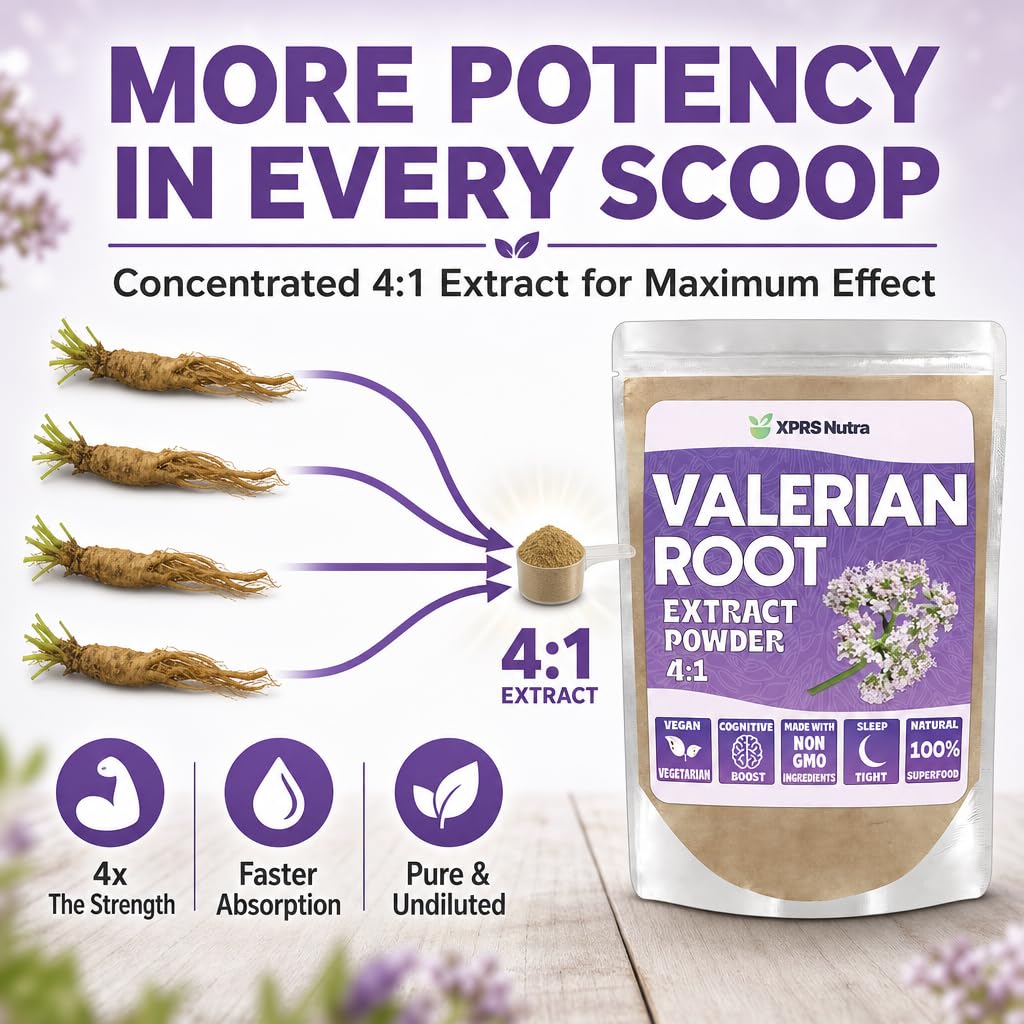 XPRS Nutra Valerian Root Extract Powder 4:1 - 8 Ounce - image 3
