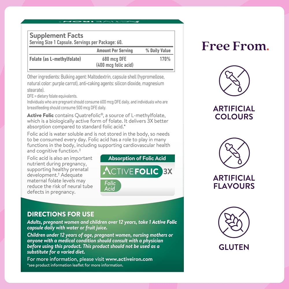 ACTIVEIRON Active Iron Supplement for Women and Kids