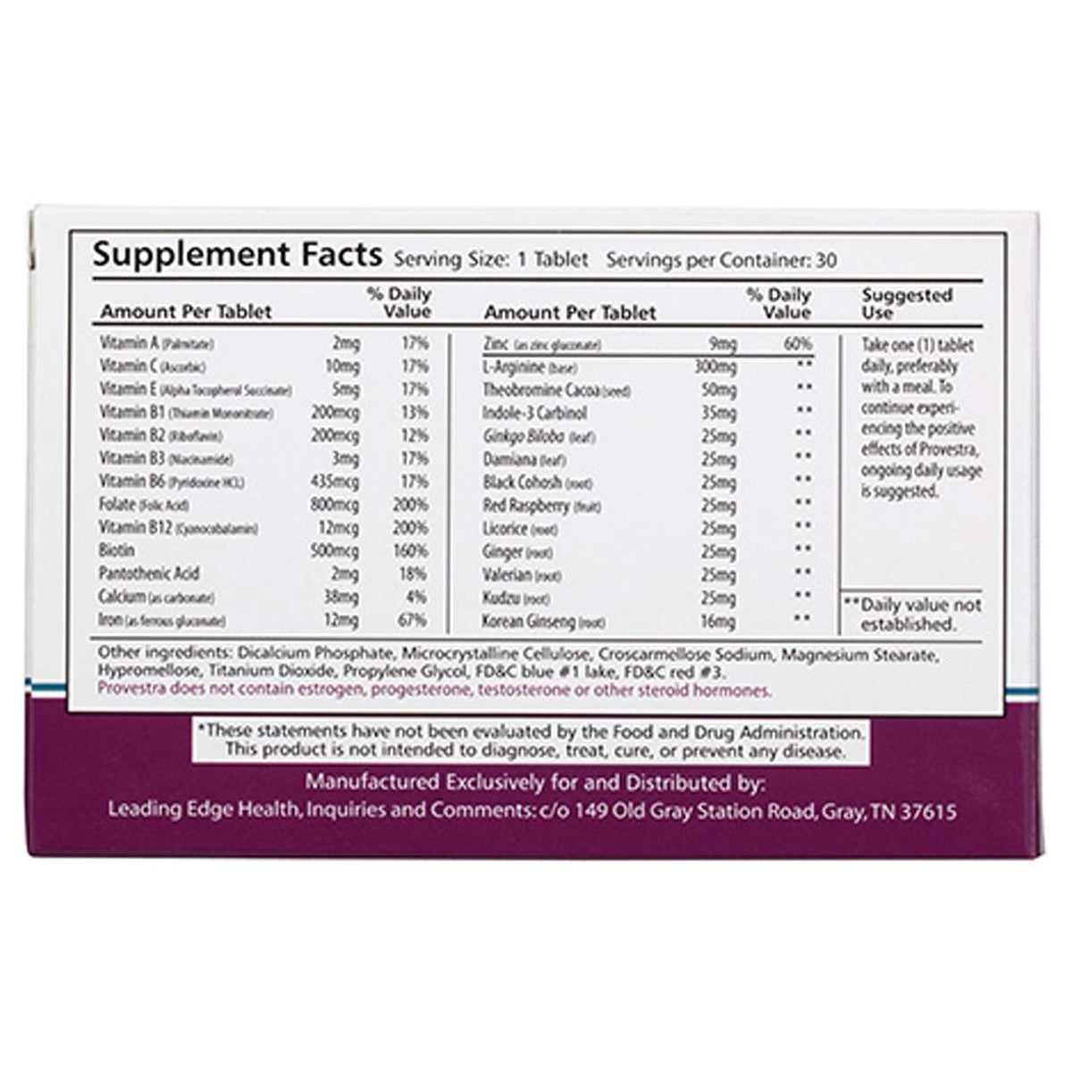 Leading Edge Health Provestra Female Supplement - 30 Tablets - image 2