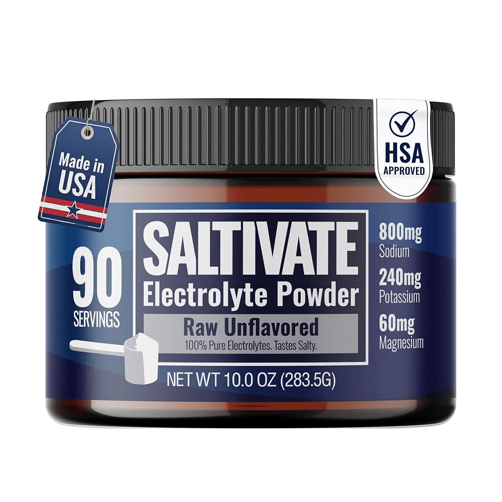 Saltivate Electrolytes Powder, Sugar Free, 800mg Sodium