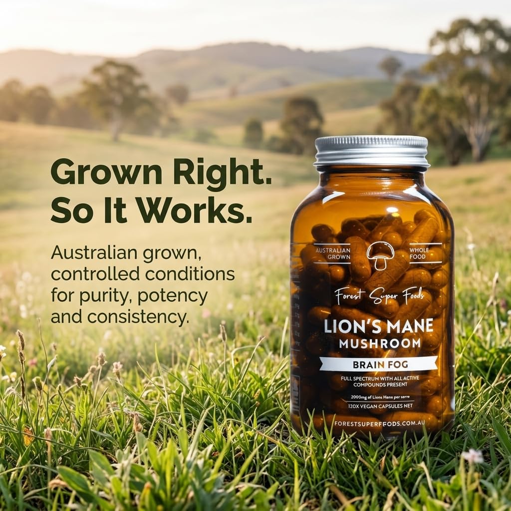 Forest Super Foods Lion's Mane Mushroom Capsules - 120 Vegan Capsules - image 2