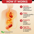 Dr. Martin's Nutrition Red Yeast Rice 1400mg & CoQ10 - 180 Capsules - image 4
