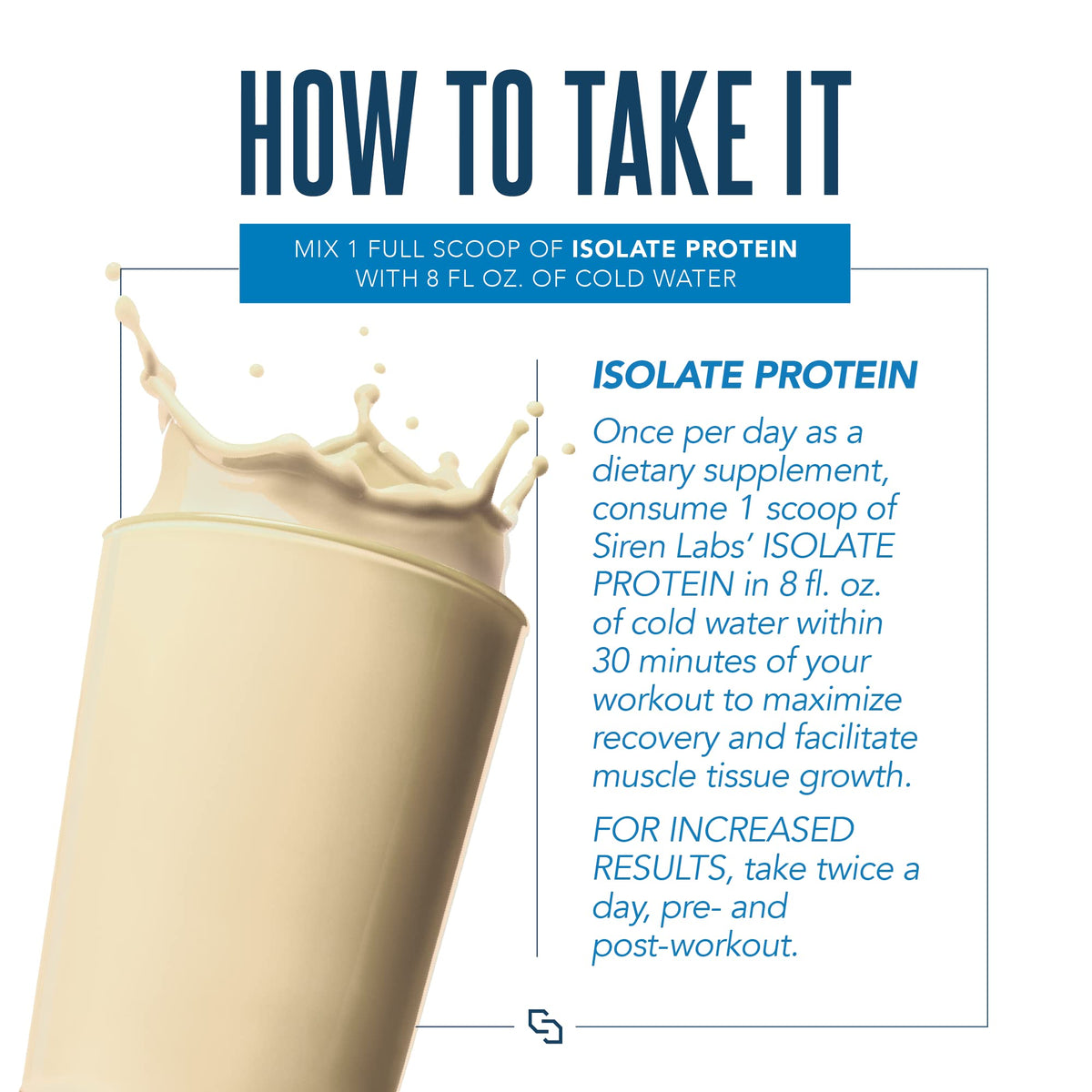 SIRENLABS Isolate Premium Whey Protein Vanilla Ice Cream - 30 Servings - image 9