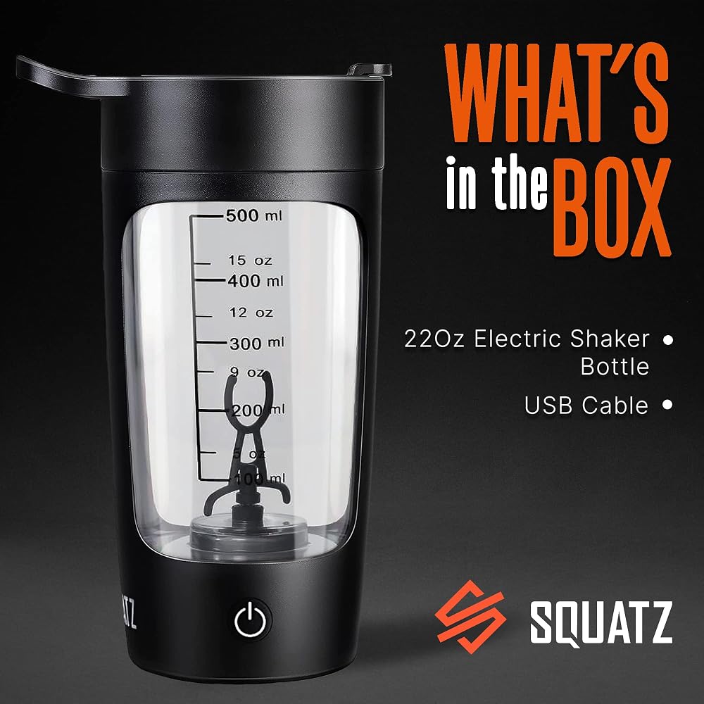 SQUATZ 22 Oz Electric Shaker Bottle - Rechargeable Blender - image 2