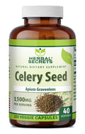Herbal Secrets Celery Seed Extract 1500 mg - 120 Vegetarian Capsules
