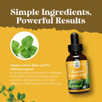Natures Craft Organic Lemon Balm Leaf Liquid Extract for Immune