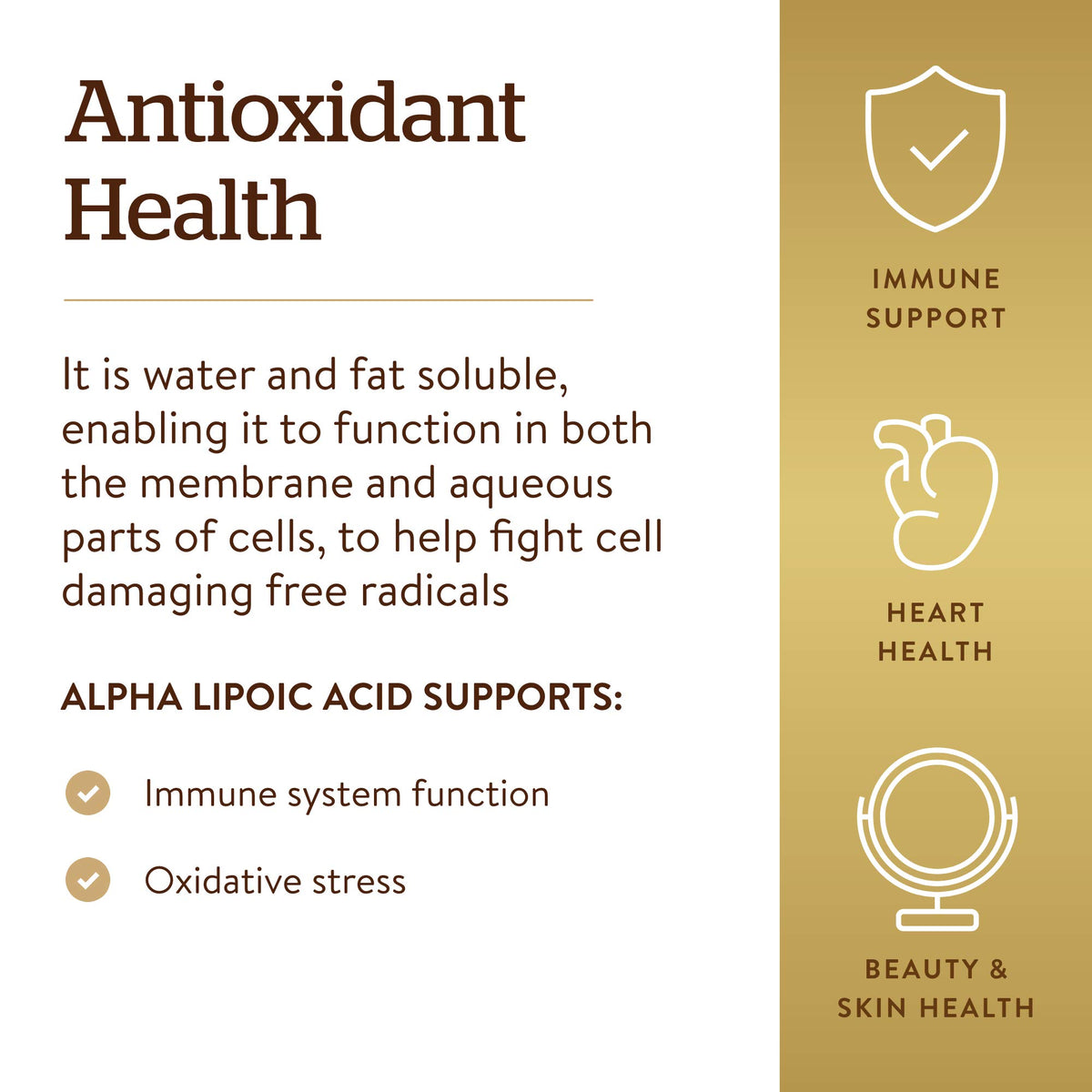 Solgar Alpha Lipoic Acid 200 mg Antioxidant Support - 50 Capsules - image 5