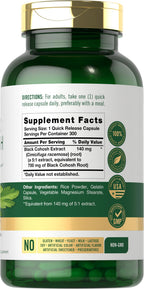 Carlyle Black Cohosh Root Extract Capsules - 300 Count - image 2