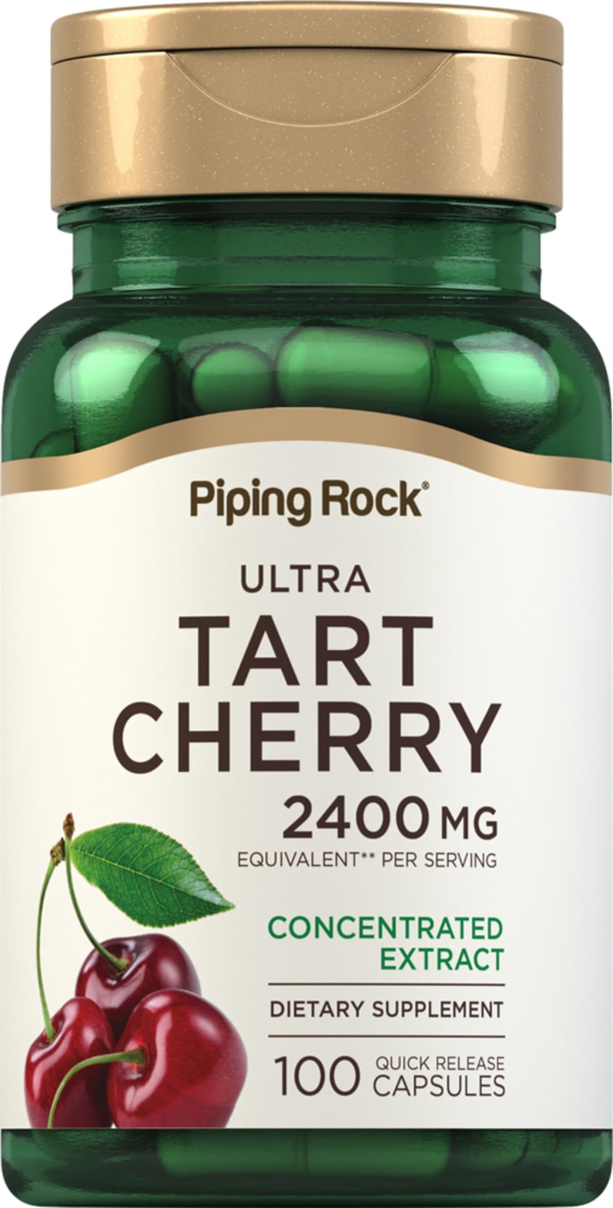 Piping Rock Tart Cherry Capsules Concentrated Extract - 100 Count