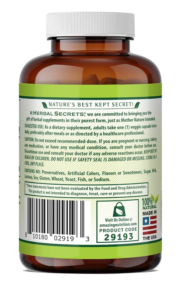 Herbal Secrets Triphala 500 mg - 120 Vegetarian Capsules - image 3