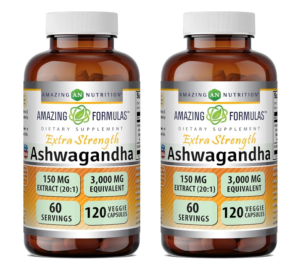 Amazing Nutrition Ashwagandha Extract 150 Mg - 240 Vegetarian Capsules