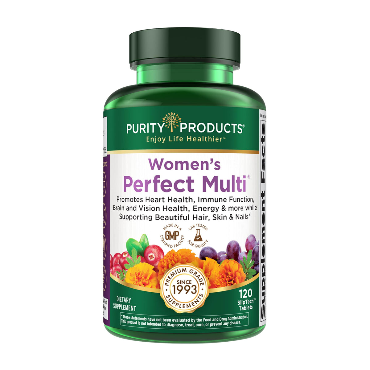 Purity Products Women's Perfect Multi Balanced Multivitamin - 120 Tablets