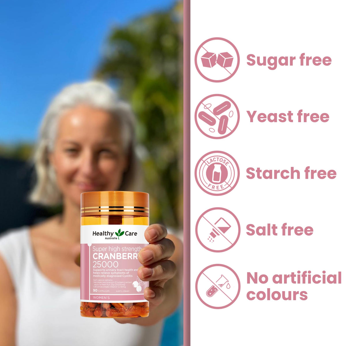 Healthy Care Super Cranberry 25000 - 90 Capsules - image 5