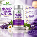 Sundhed Natural Beauty Dream Sleep Aid with Melatonin - 60 Capsules - image 3