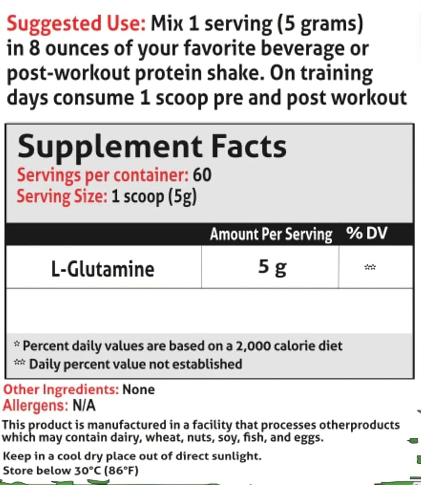 Frontline Formulations L-Glutamine Powder Unflavored - 60 Servings - image 2