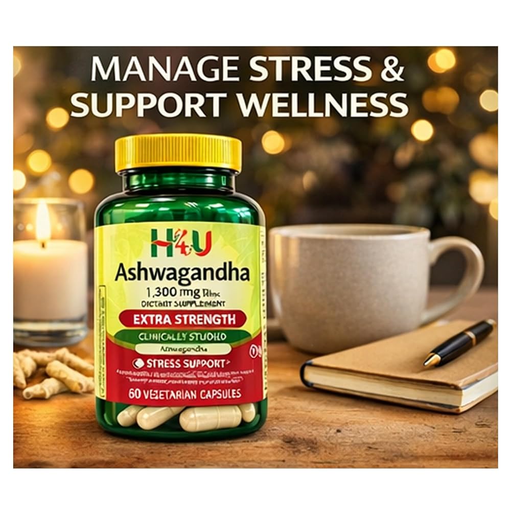 4 TOP CARE Ashwagandha 1300 mg Stress Support - 60 Capsules - image 5