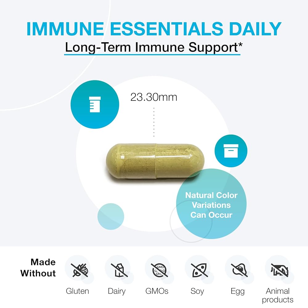 XYMOGEN Immune Essentials Daily Vitamin C & Zinc - 120 Capsules - image 3