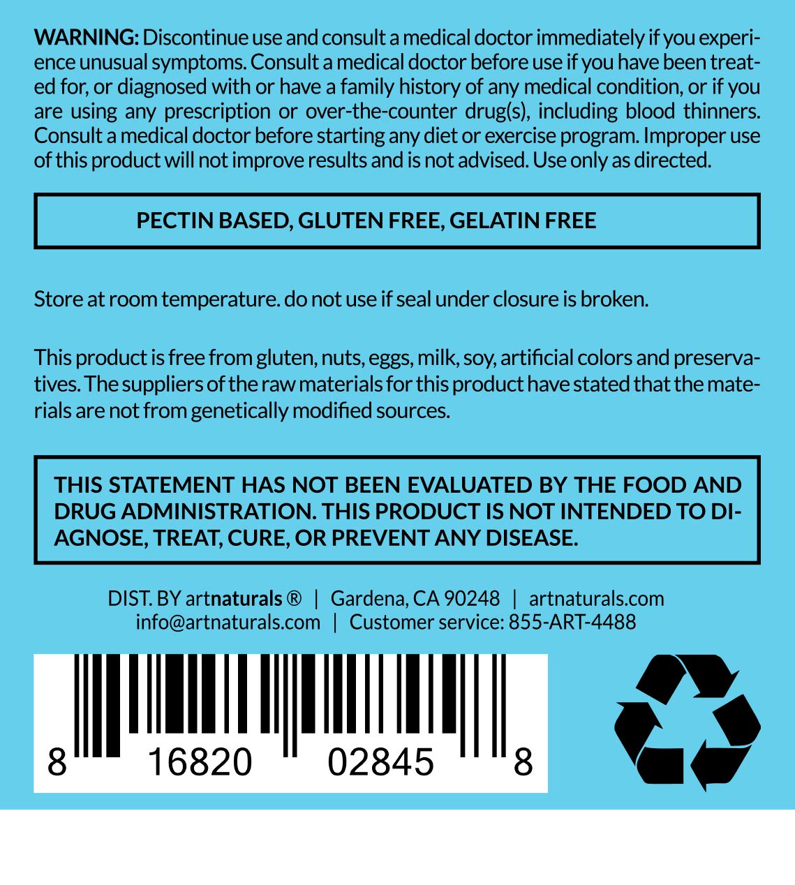 Artnaturals Hair Skin and Nails Gummies for Hair Growth - 100 Gummies - image 3