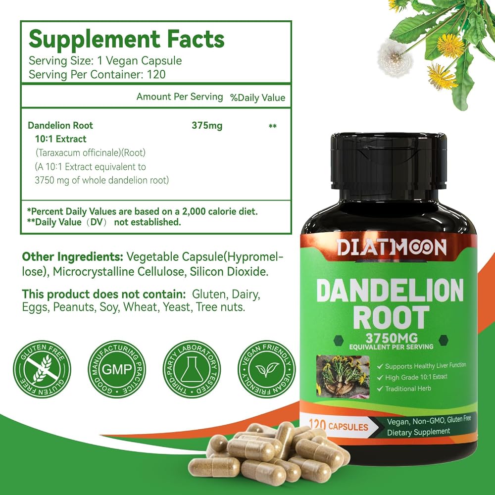 DIATMOON Dandelion Root 10:1 Extract