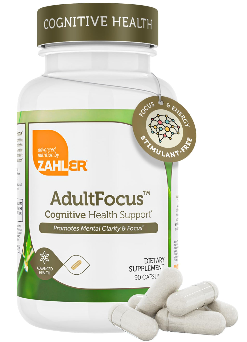 Zahler AdultFocus Advanced Formula for Focus & Concentration - 60 Capsules