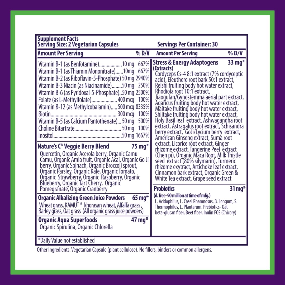 Paradise Herbs Earth's Blend B-Complex Methylated - 60 Capsules - image 6