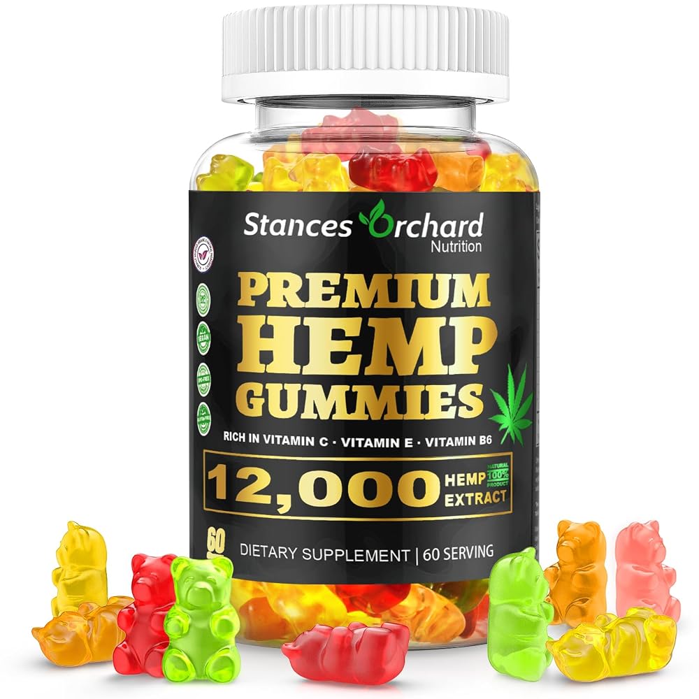 STANCES ORCHARD Hemp Gummies Advanced Extra Strength - 60 Count