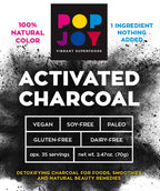 POP JOY Activated Coconut Charcoal Powder - 1 oz - image 2