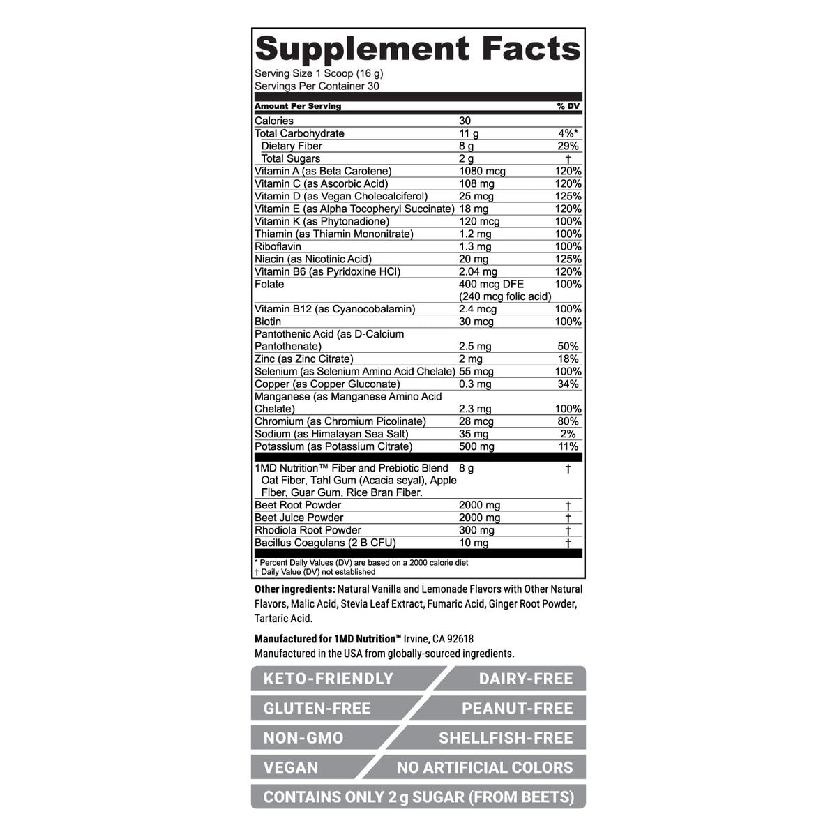 1MD Nutrition CardioFitMD Beet Root Powder - 30 Days - image 6