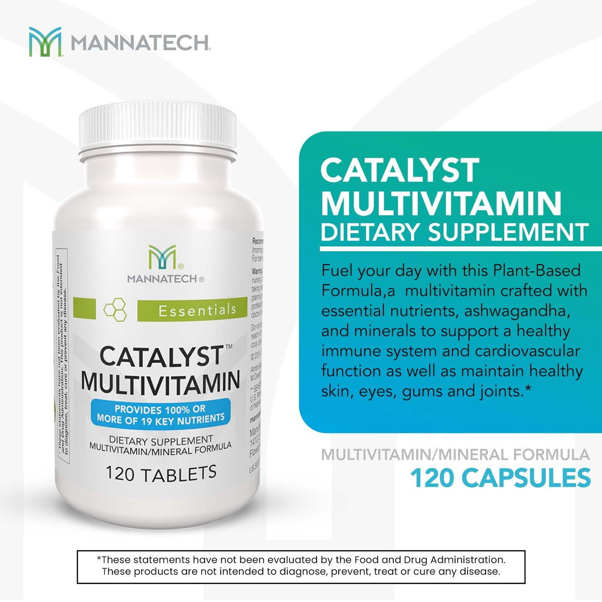 Mannatech Catalyst Multivitamin - 120 Tablets - image 3