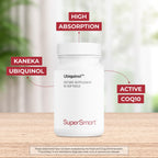 Supersmart Ubiquinol 200mg CoQ10 High Absorption - 60 Softgels - image 3