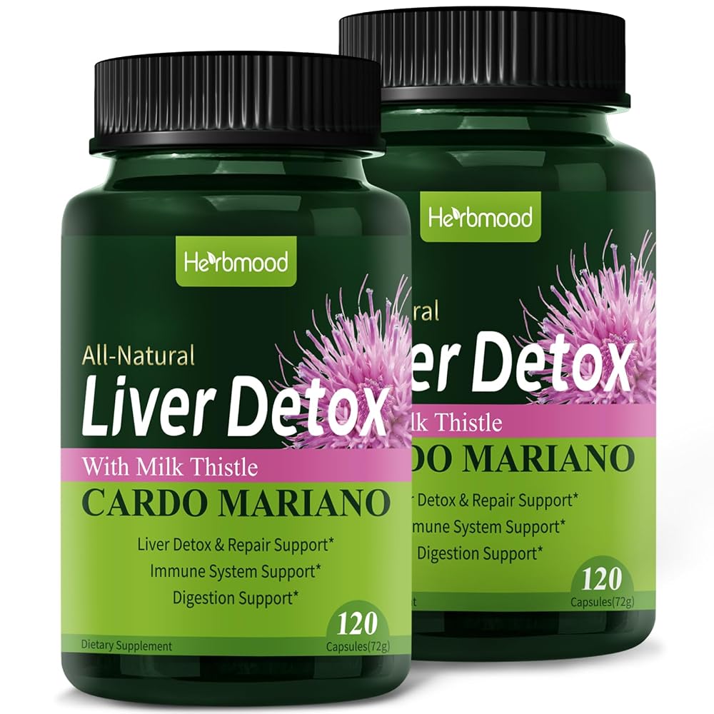 Herbmood Silymarin Milk Thistle Liver Detox Capsules