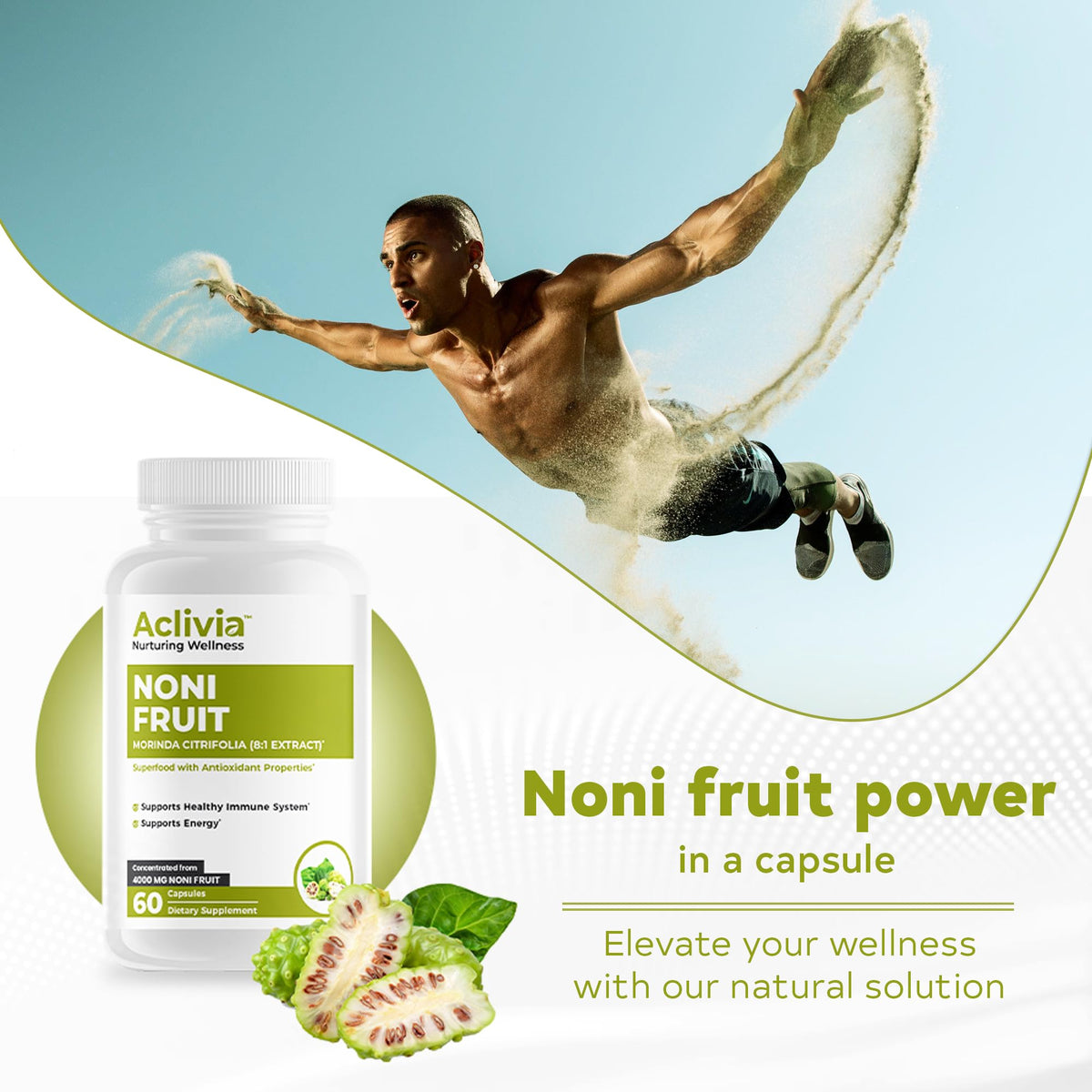 Aclivia Hawaiian Noni Fruit Capsules 4000 mg - 60 Count - image 5