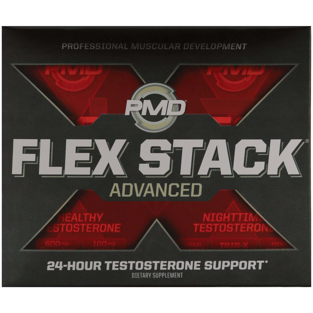PMD Sports Flex Stack Advanced Testosterone Booster - 90 T-Gels/90 Capsules