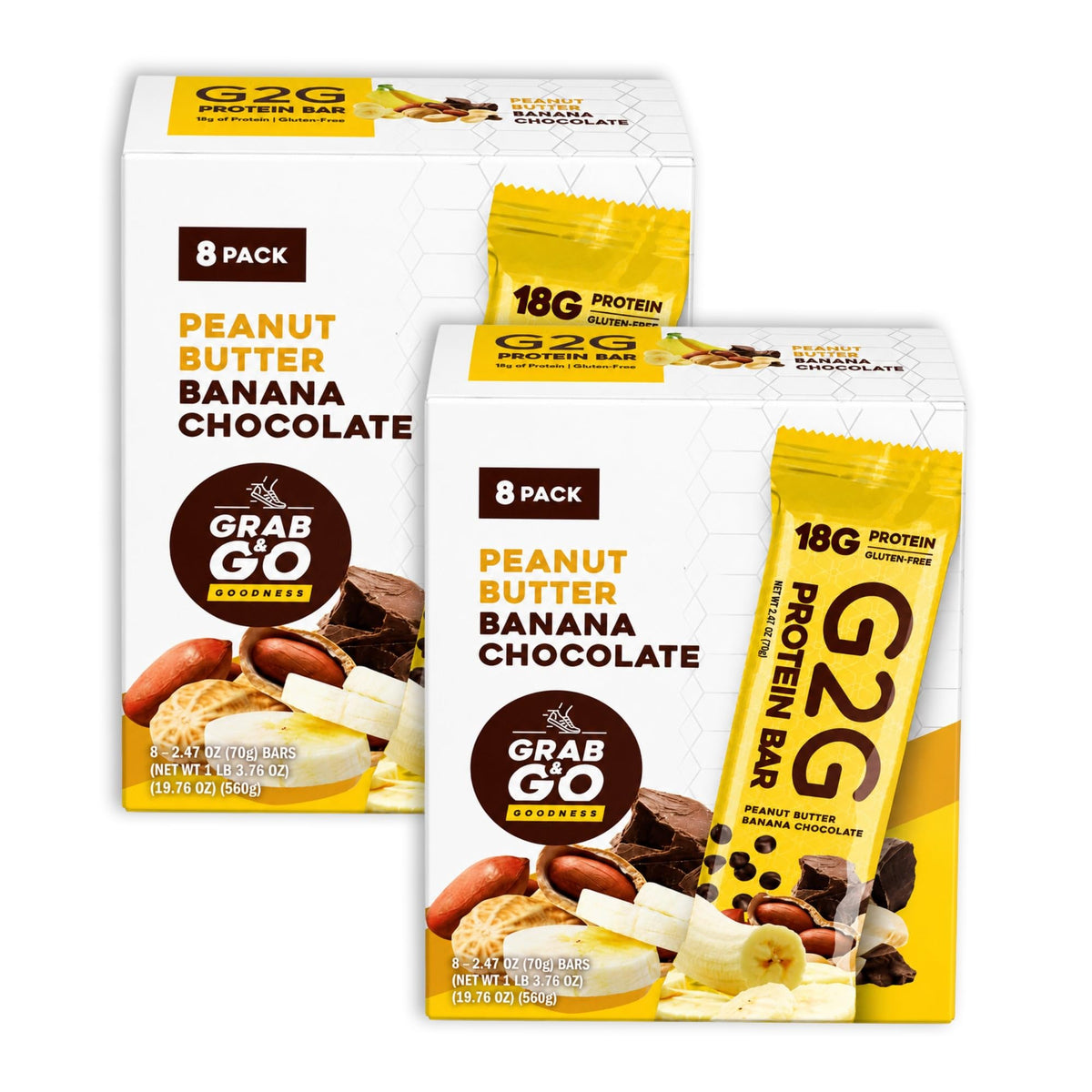 G2G Protein Bar, Peanut Butter Banana Chocolate Parent