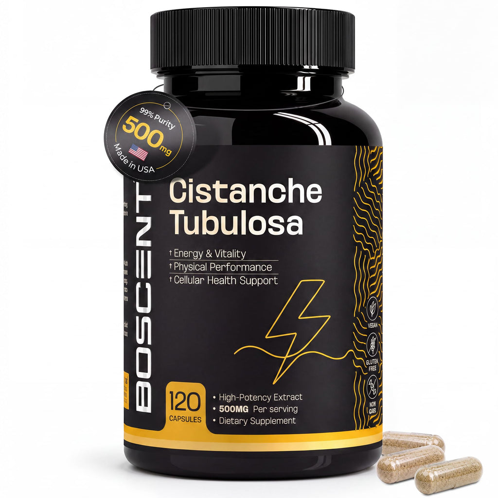 BOSCENT Cistanche Tubulosa Extract 500mg Nootropic - 120 Capsules