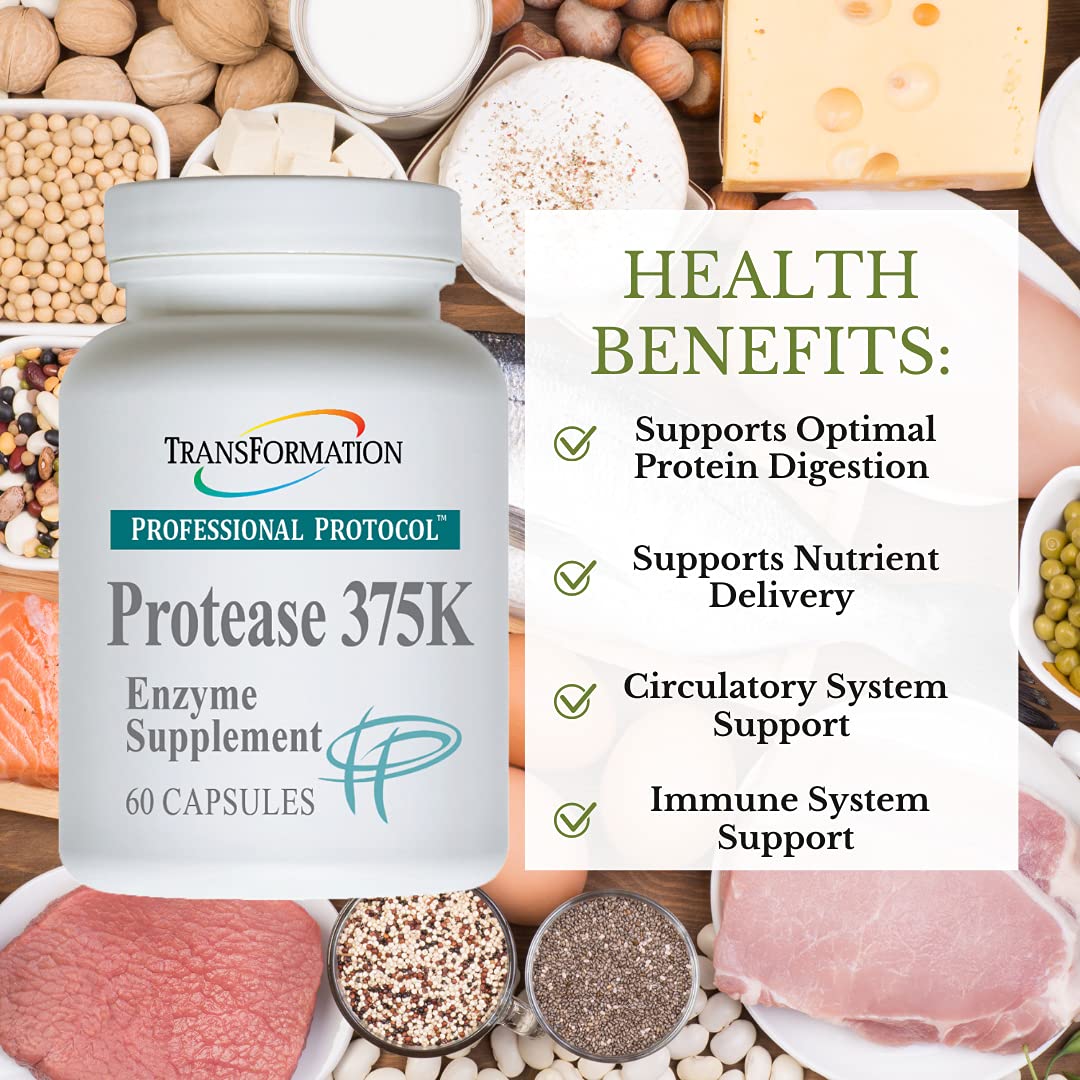TRANSFORMATION Protease 375K Enzyme Blend - 60 Capsules - image 2