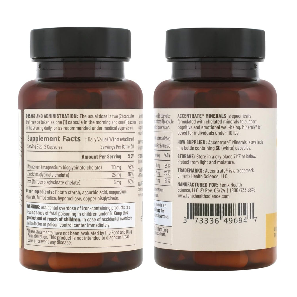 Accentrate Minerals Magnesium Zinc Iron Capsules for Kids - 60 Capsules - image 9
