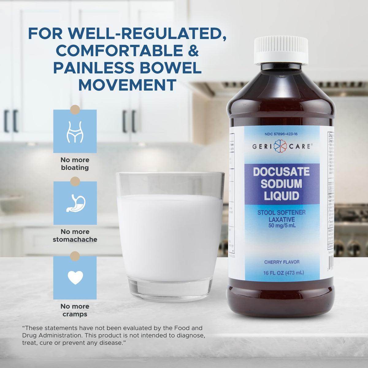 GeriCare Docusate Sodium Liquid Stool Softener - 16 fl oz - image 4