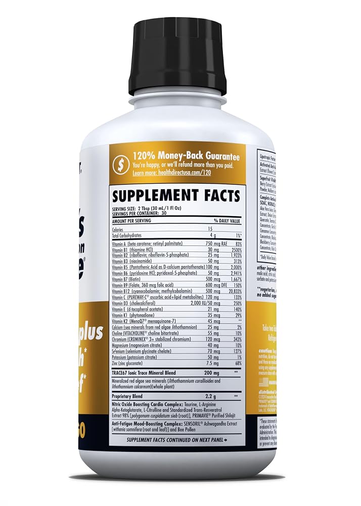 HEALTH DIRECT Nature's Optimal Nutrition Energize Liquid Multivitamin - image 5