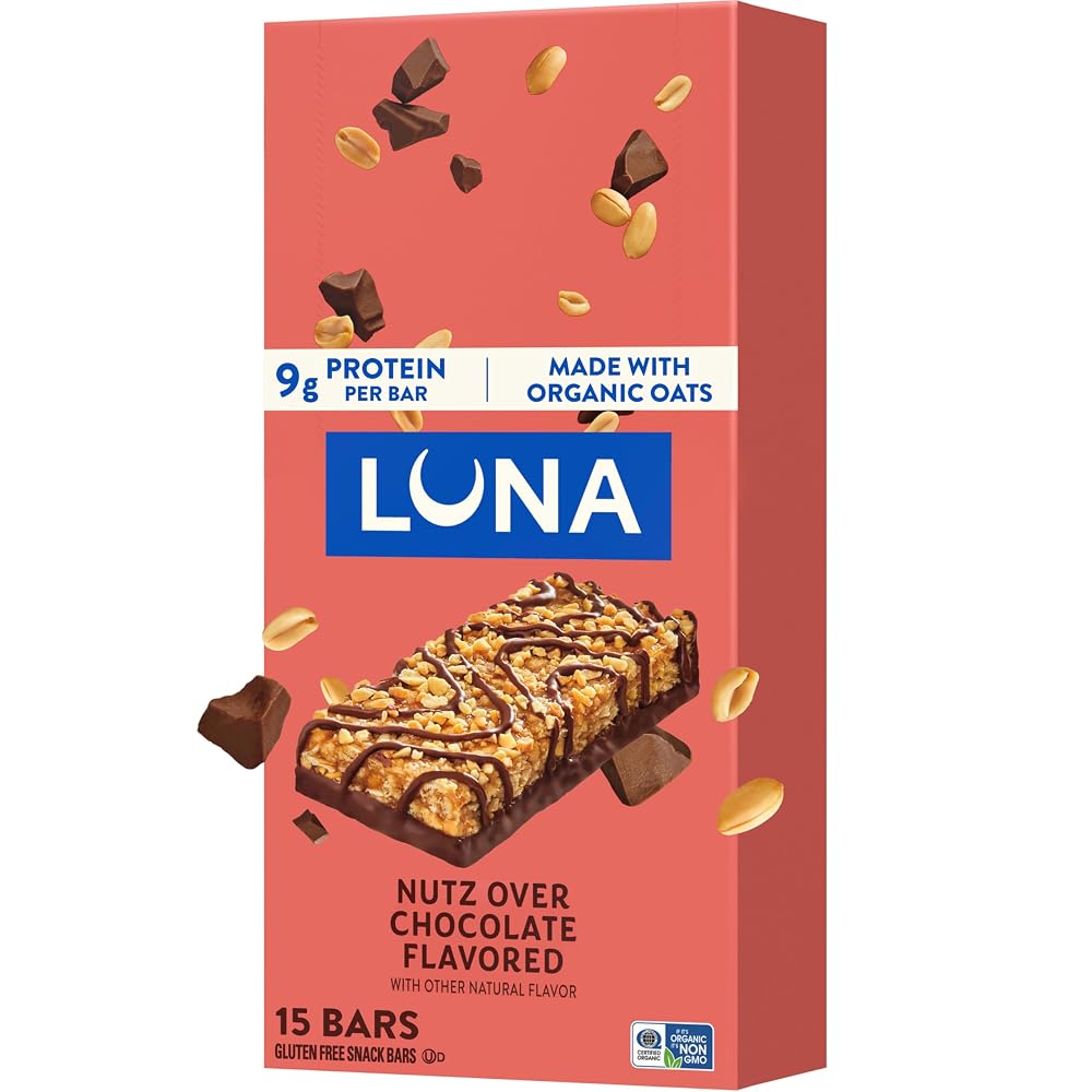 Luna Bar Nutz Over Chocolate Nutrition Bar - 15 Count