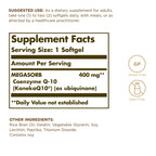 Solgar Megasorb CoQ-10 400 mg - 30 Softgels - image 2
