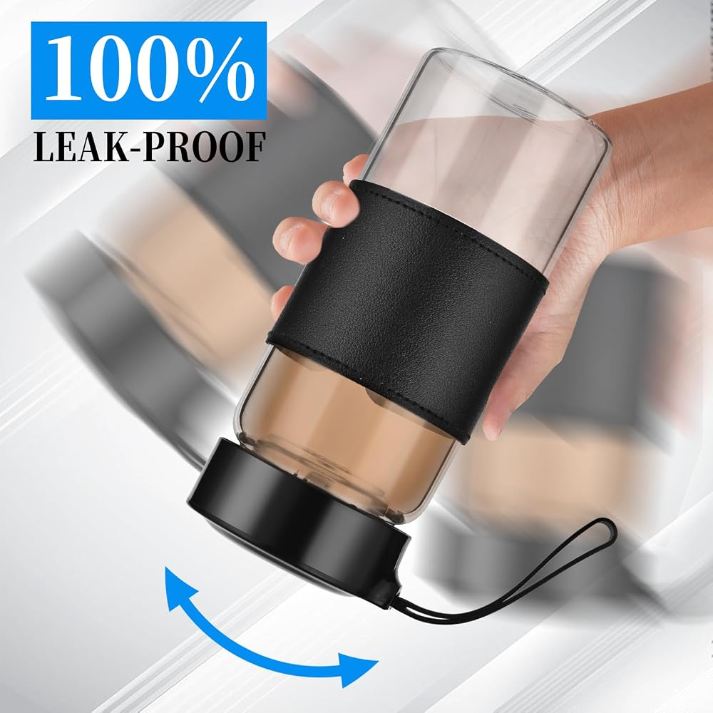 BNCWCQZ Small Glass Shaker Bottle