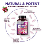 Health Nutrition Naturals D-Mannose 1300mg - Fast-Acting Organic D