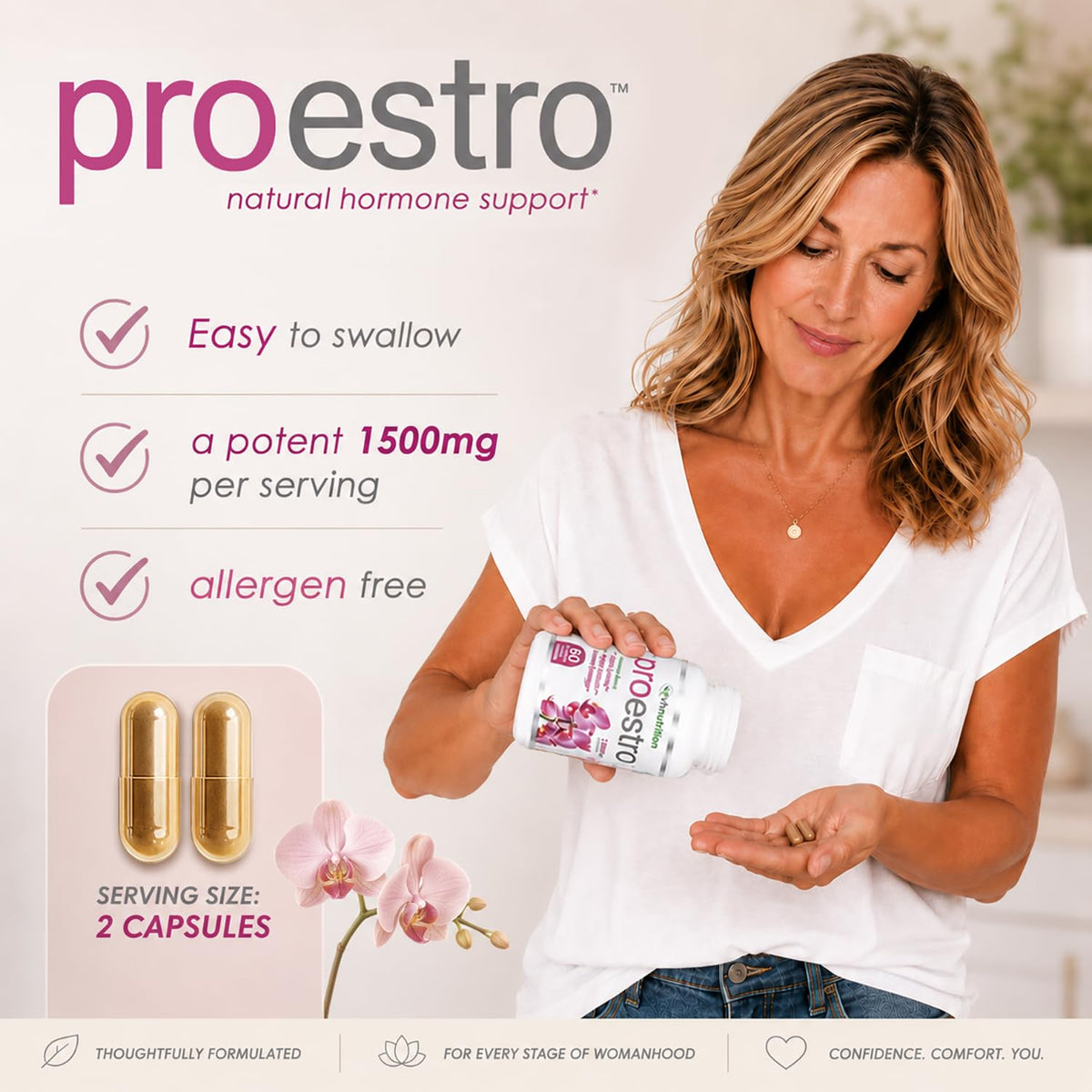 VH Nutrition PROESTRO Estrogen Support Supplement - 60 Capsules - image 3