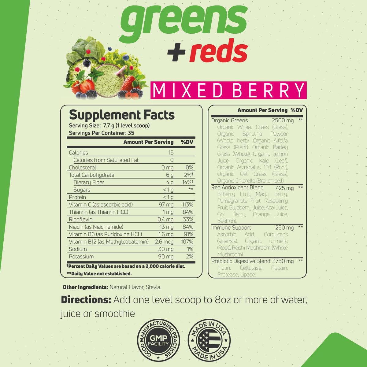 Forzagen Vegan Greens & Reds Superfood Powder - 35 Servings - image 3