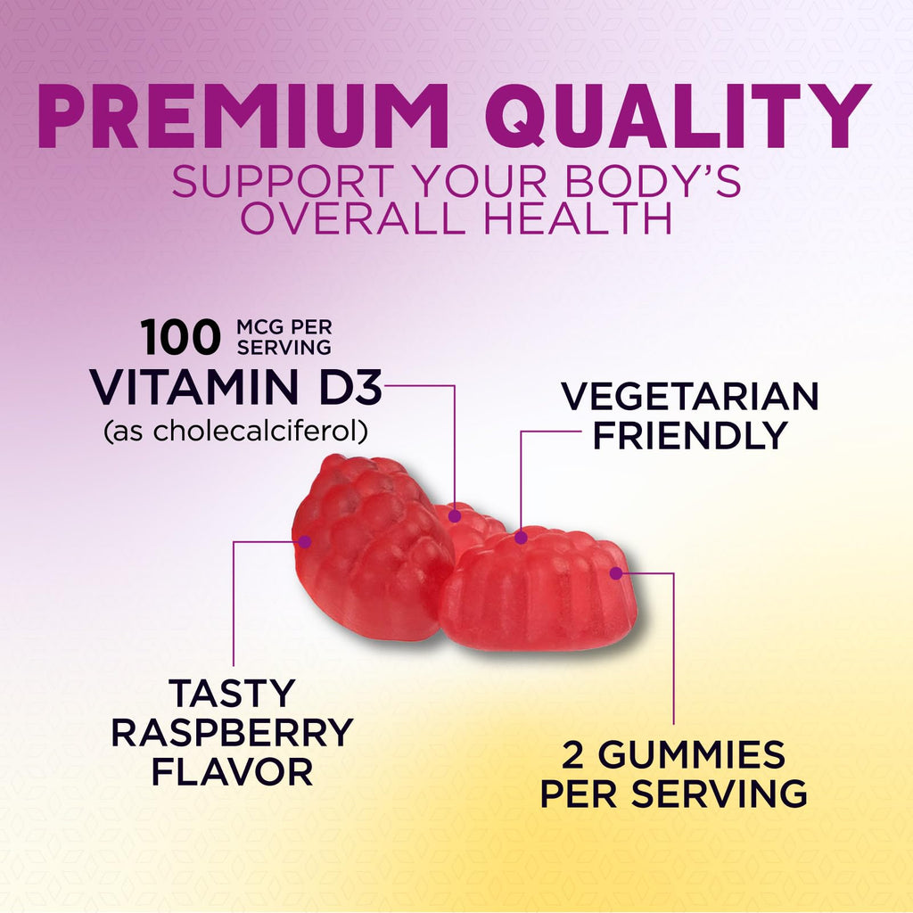 Nature's Nutrition Vitamin D3 5000 IU Gummies - 120 Gummies - image 3