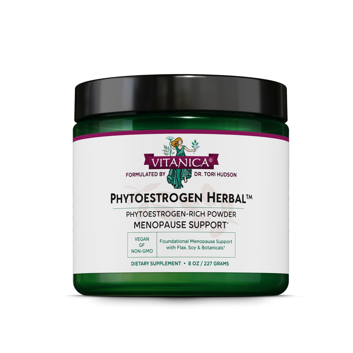 Vitanica Phytoestrogen Herbal Powder for Menopause Relief - 8 Oz