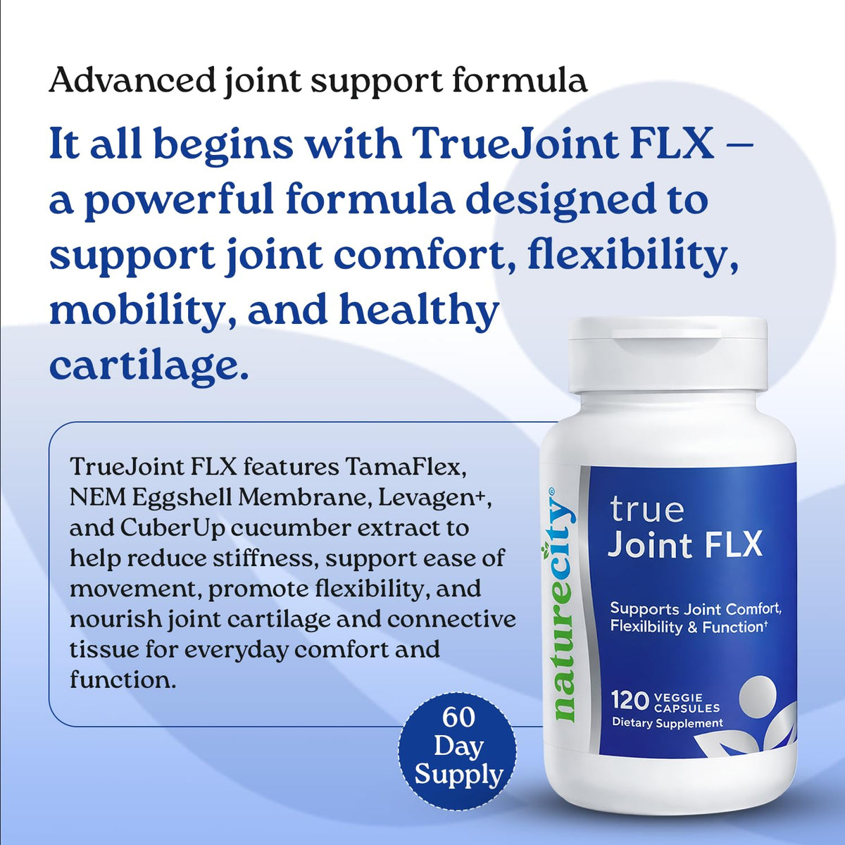 NatureCity True-Joint FLX Joint Supplement - 120 Capsules - image 2