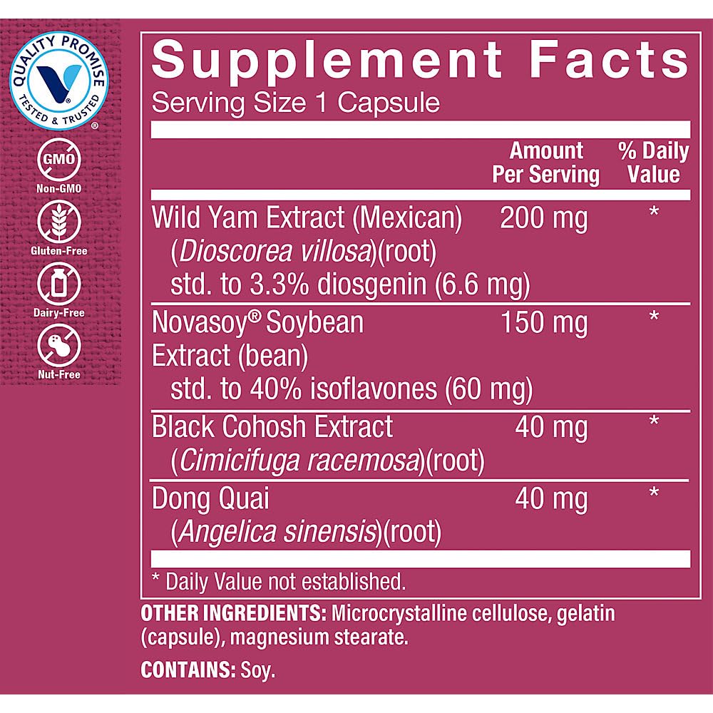 The Vitamin Shoppe Phytoestrogen Complex One Day - 60 Capsules - image 2
